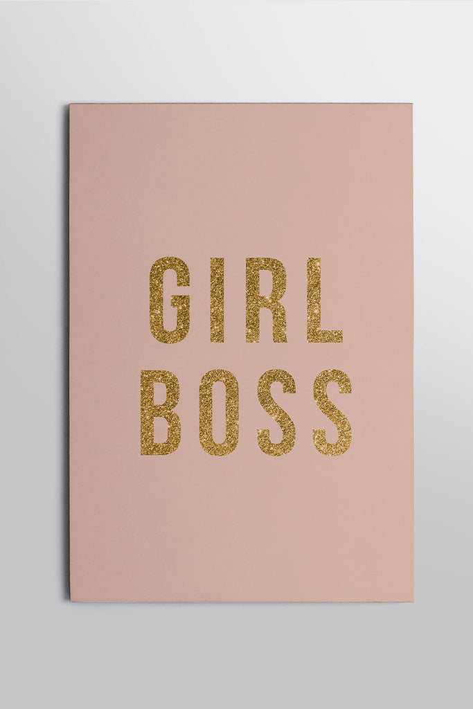 Placa Girl Boss 20cm x 29cm