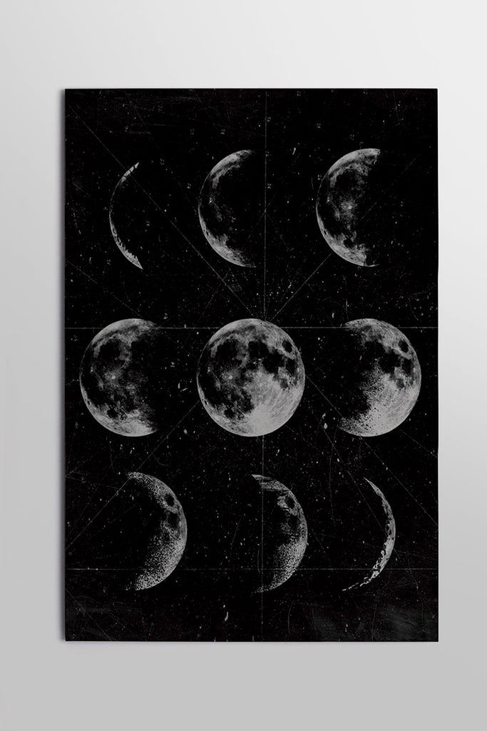 Placa Fases da Lua 30cm x 44cm