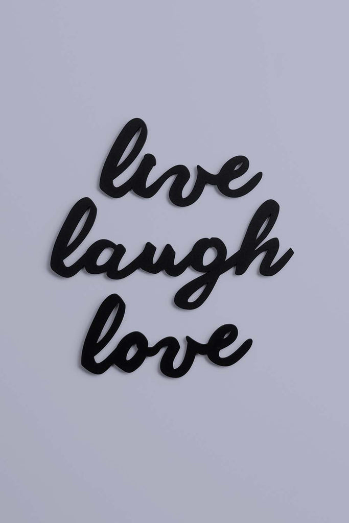 Palavras Formato Live Laugh Love 49cm x 21cm