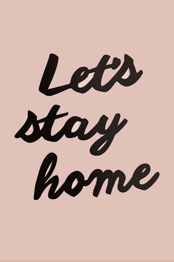 Palavras Formato Let's Stay Home