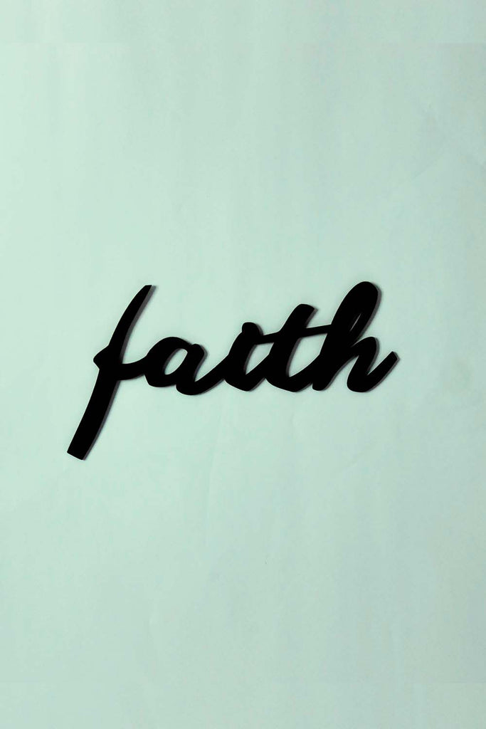 Palavras Formato Faith 38cm x 20cm
