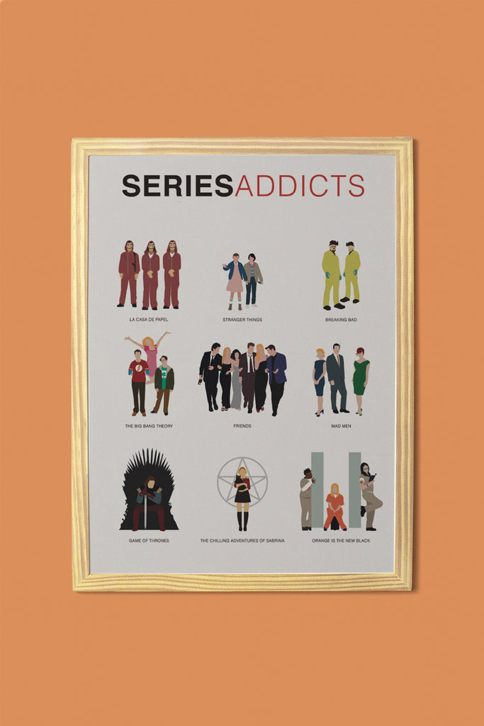 Quadro Series Addicts 34.5 x 46.5cm