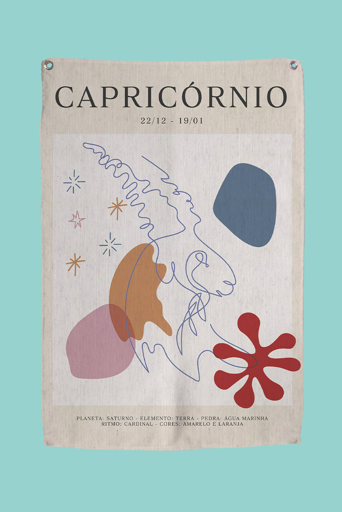 Tapestry Wall Banner Signos Capricórnio 45 x 65cm