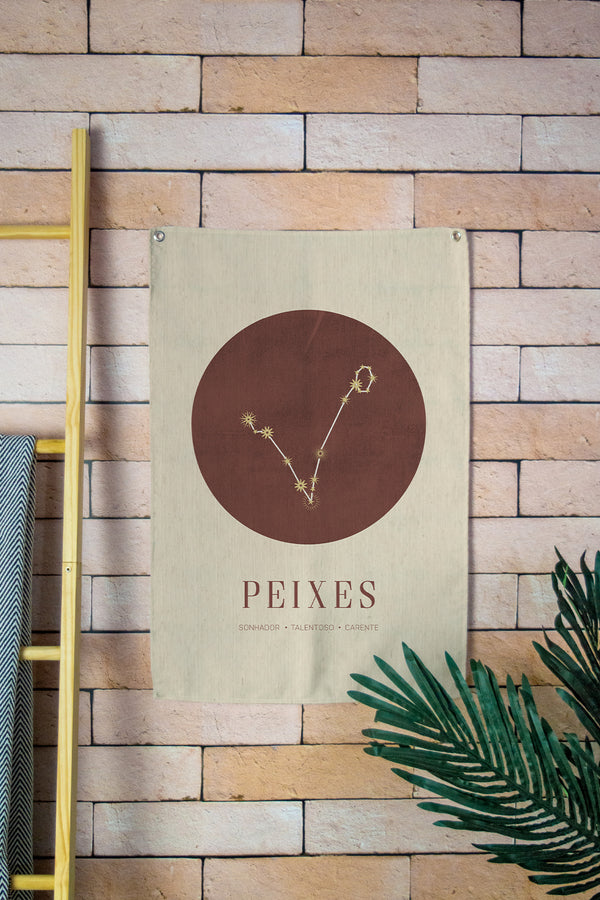 Tapestry Wall Banner Signos Peixes 45 x 65cm
