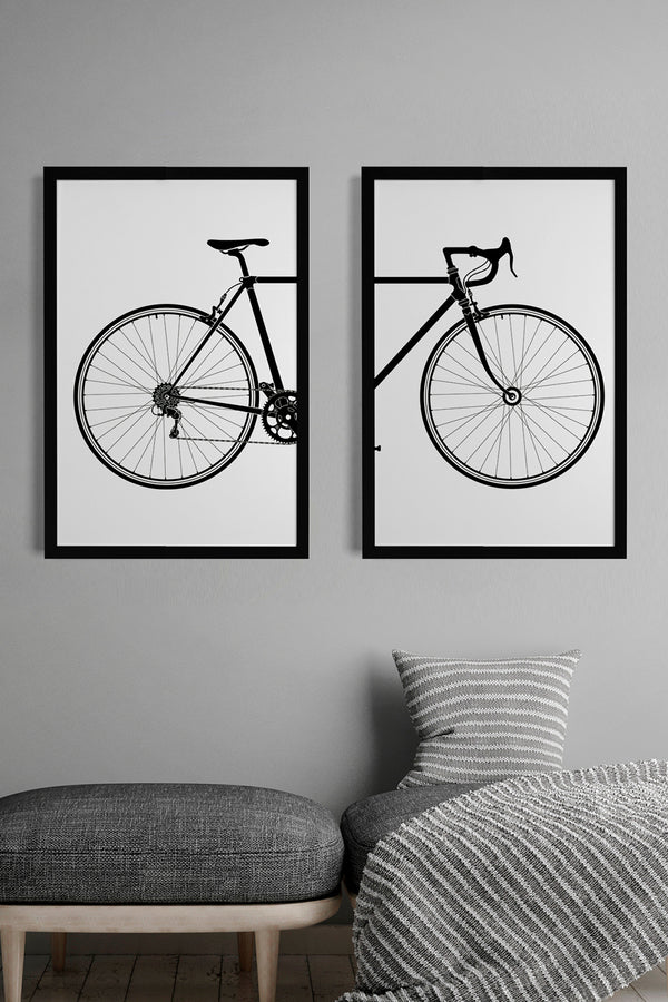 2 Quadros Bicicleta 32cm x 46cm