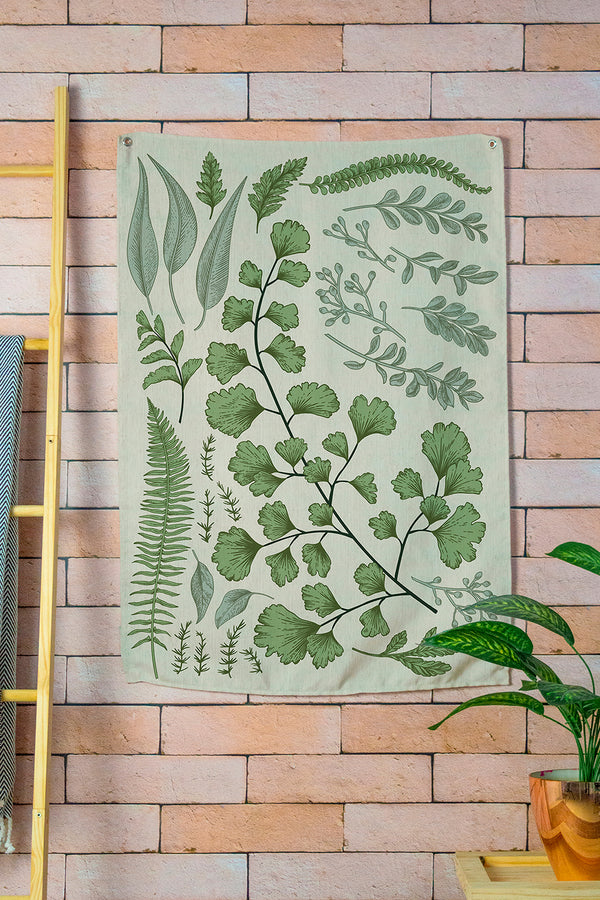 Tapestry Wall Banner Plantas c/ Ilhóis 65 x 90cm