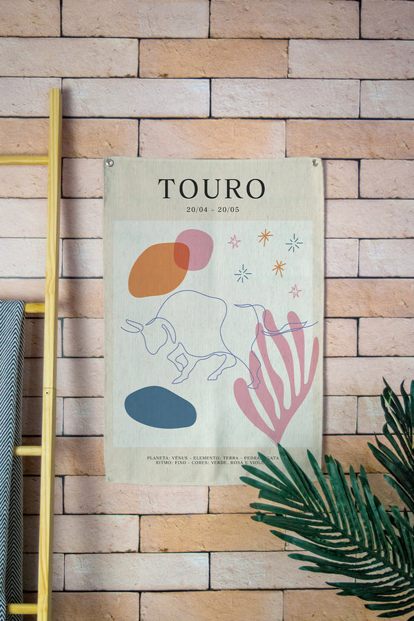 Tapestry Wall Banner Signos Touro 45 x 65cm