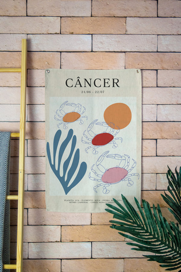 Tapestry Wall Banner Signos Câncer 45 x 65cm